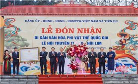 Hội Lim đón nhận danh hiệu Di sản văn hoá phi vật thể quốc gia