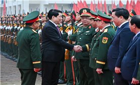 Chủ tịch nước Lương Cường thăm, chúc Tết Quân khu 2 và Sư đoàn 316