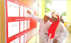 Làng Chăm trước ngày bầu cử