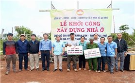 Chào mừng Ngày hội lớn, xã vùng cao Gia Lai khởi công xây nhà ở cho hộ nghèo DTTS