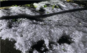 Mưa đá phủ trắng nhiều xã vùng cao Tuyên Quang