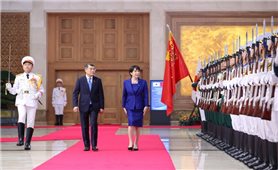 Thủ tướng Lê Minh Hưng chủ trì lễ đón chính thức Thủ tướng Nhật Bản