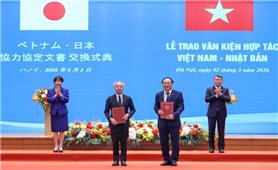Việt Nam, Nhật Bản trao nhiều văn kiện hợp tác quan trọng