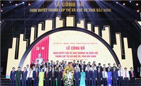 Bắc Ninh: Tổ chức lễ công bố Nghị quyết thành lập thị xã Quế Võ