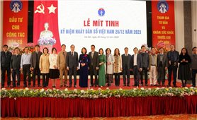 Cục Dân số (Bộ Y tế): Mít tinh kỷ niệm Ngày Dân số Việt Nam 26/12