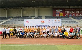 Đoàn Thanh niên Ủy ban Dân tộc giao lưu bóng đá Cúp Tứ Hùng 2024