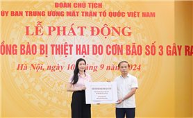 Công đoàn Ngân hàng Chính sách xã hội ủng hộ đồng bào bị ảnh hưởng bão số 3