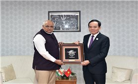 Phó Thủ tướng Trần Lưu Quang tiếp Thủ hiến bang Gujarat