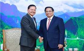 Thủ tướng Chính phủ Phạm Minh Chính tiếp Phó Thủ tướng Campuchia Neth Savoeun