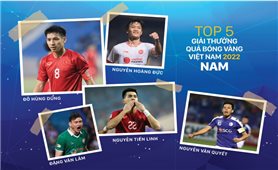Công bố Top 5 Quả bóng Vàng Việt Nam 2022