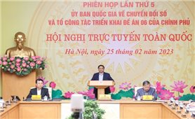 Ủy ban Dân tộc tham dự Hội nghị trực tuyến toàn quốc về chuyển đổi số