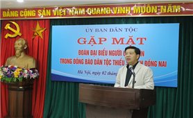Thứ trưởng, Phó Chủ nhiệm Lê Sơn Hải tiếp Đoàn đại biểu người có uy tín tỉnh Đồng Nai