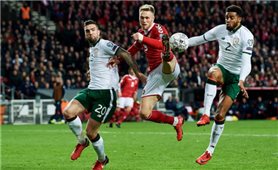 CH Ireland cầm hòa Đan Mạch ở trận play-off lượt đi World Cup 2018
