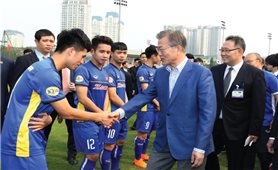 Tổng thống Hàn Quốc giao lưu với đội tuyển U23 Việt Nam