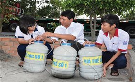 Hệ thống lọc khí biogas của một học sinh dân tộc Khmer