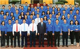 Chủ tịch nước Trần Đại Quang gặp mặt đoàn viên, thanh niên tiên tiến Khối các cơ quan Trung ương
