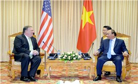 Thủ tướng Nguyễn Xuân Phúc tiếp Ngoại trưởng Hoa Kỳ Michael Pompeo
