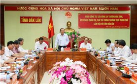 Phó Thủ tướng Trương Hòa Bình làm việc với tỉnh Đăk Lăk về tình hình ổn định dân di cư tự do