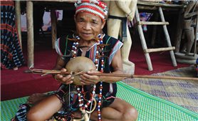 Nghệ nhân chế tác nhạc cụ ở làng Tà Vàng