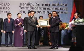 Lễ trao Huân chương của Đảng, Nhà nước Cộng hòa dân chủ Nhân dân Lào tặng Lãnh đạo Đảng, Nhà nước Cộng hòa xã hội chủ nghĩa Việt Nam