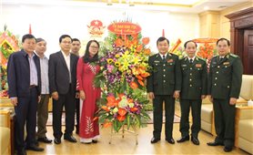 Thứ trưởng, Phó Chủ nhiệm Hoàng Thị Hạnh chúc mừng Ngày Truyền thống Bộ đội Biên phòng