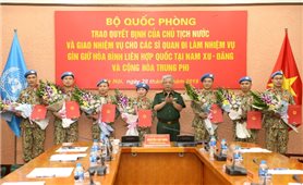 Thêm 7 sĩ quan Việt Nam tham gia lực lượng gìn giữ hòa bình Liên hợp quốc