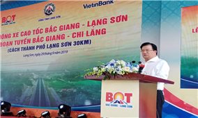 Thông xe đoạn Bắc Giang-Chi Lăng thuộc cao tốc Bắc Giang - Lạng Sơn