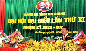 Đại hội Đại biểu Đảng bộ tỉnh An Giang lần thứ XI, nhiệm kỳ 2020 - 2025 thành công tốt đẹp