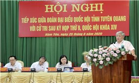 Bộ trưởng, Chủ nhiệm UBDT Đỗ Văn Chiến tiếp xúc cử tri huyện Chiêm Hóa và huyện Hàm Yên