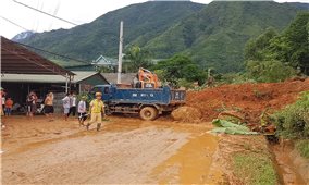 Lai Châu: Khẩn trường khắc phục thiệt hại do mưa lũ gây ra