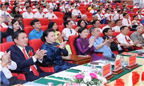 Chủ tịch Quốc hội Nguyễn Thị Kim Ngân dự Đại hội thi đua yêu nước tỉnh Thái Nguyên