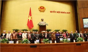 Chủ tịch Quốc hội gặp mặt Đoàn đại biểu các DTTS Việt Nam