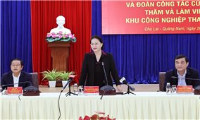 Chủ tịch Quốc hội Nguyễn Thị Kim Ngân thăm, làm việc tại Quảng Nam