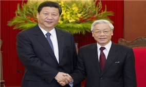 Lãnh đạo Việt Nam – Trung Quốc trao đổi điện mừng