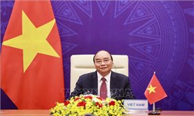Chủ tịch nước Nguyễn Xuân Phúc tham dự phiên khai mạc Hội nghị Thượng đỉnh về Khí hậu