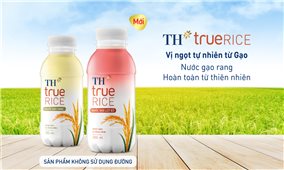 Tập đoàn TH tiếp tục ra mắt sản phẩm từ gạo - Nước gạo lứt đỏ TH true RICE tiên phong 3 