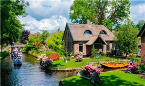 Giethoorn - Ngôi làng đẹp như bức tranh thủy mặc