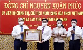 Tỉnh Bắc Giang được Chủ tịch nước tặng Huân chương vì thành tích chống dịch