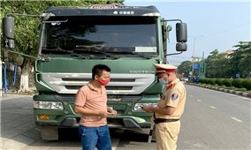 Thái Nguyên: Tăng cường kiểm soát xe trọng tải lớn vào thành phố