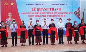 Lào Cai: Khánh thành công trình bảo tồn kiến trúc văn hóa truyền thống dân tộc Phù Lá