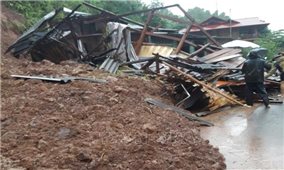 Khắc phục hậu quả do mưa lớn, sạt lở đất ở Điện Biên