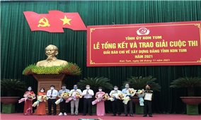 Kon Tum: Tổng kết và trao giải báo chí về xây dựng Đảng năm 2021