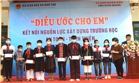 “Điều ước cho em” đến với học sinh khó khăn tỉnh Tuyên Quang