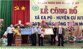 Đắk Nông: Xã Ea Pô tổ chức Lễ công bố xã đạt chuẩn Nông thôn mới