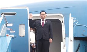 Chủ tịch Quốc hội Vương Đình Huệ lên đường thăm chính thức Hàn Quốc và Ấn Độ