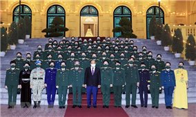 Chủ tịch nước Nguyễn Xuân Phúc: Phát huy những phẩm chất cao quý của phụ nữ Quân đội
