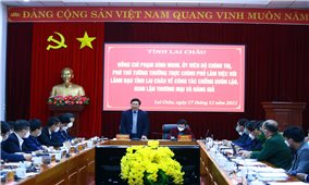 Phó Thủ tướng Thường trực Phạm Bình Minh làm việc với Lai Châu về công tác phòng, chống buôn lậu