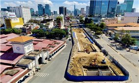 Tuyến Metro số 1 sẽ trao trả mặt bằng trung tâm TP. Hồ Chí Minh trong tháng 4/2022