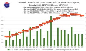 Ngày 14/3: Việt Nam có 161.262 ca mắc COVID-19 và 108.407 ca khỏi bệnh