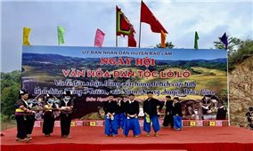 Rộn ràng Ngày hội văn hóa dân tộc Lô Lô ở Cao Bằng